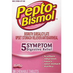 Pepto-Bismol - Original Flavor Medi-First Pain Relief Chewables - Antacids & Stomach Relief - Apex Tool & Supply