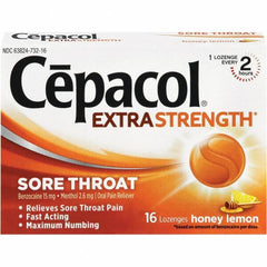 Cepacol - Honey Lemon Flavor Cough Drop Lozenges - Sore Throat Relief - Apex Tool & Supply