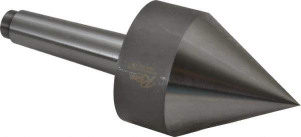 Riten - MT4 Taper Shank, Live Center - 3-1/2" Point Diam, 4-15/16" Point Len, 1,500 Lb Max Workpc, Pipe Nose Point - Apex Tool & Supply