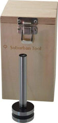 Suburban Tool - 1/2 Inch Cylinder Diameter, 1-7/16 Inch Base Diameter, 4-1/4 Inch High, Magnetic Base, Steel Cylinder Square - 0.0001 Inch Accuracy, Includes Wooden Storage Case - Apex Tool & Supply