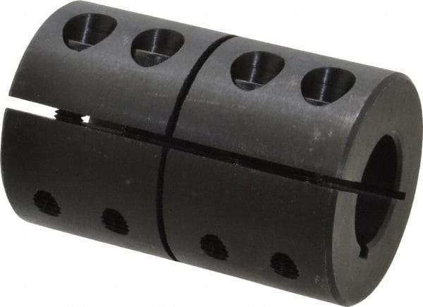 Climax Metal Products - 7/8" Bore, Steel, One Piece Clamping Shaft Collar - 1-7/8" Outside Diam, 2-7/8" Wide - Apex Tool & Supply