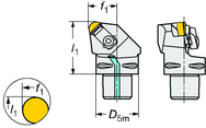 C5-CRSNR-35060-12ID Capto® and SL Turning Holder - Apex Tool & Supply