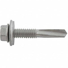 DeWALT Anchors & Fasteners - #12-24, Hex Washer Head, Hex Drive, 1-1/2" Length Under Head, #5 Point, Self Drilling Screw - Apex Tool & Supply
