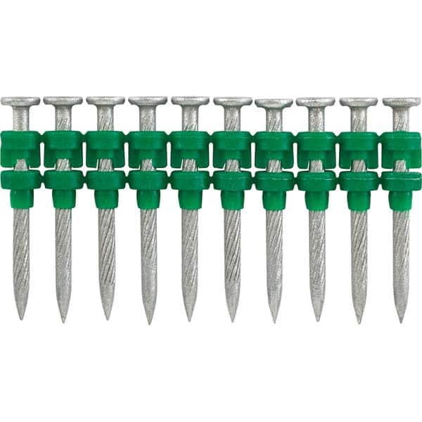 Nails For Power Nailers; Nail Type: Concrete Nails; Diameter (Decimal Inch): 0.1080; Material: Steel; Shank Type: Ring; Collation Type: Straight Stick; Finish/Coating: Zinc; Head Type: Round; Collation Material: Plastic; For Use With: C5 Trak-It Power Nai