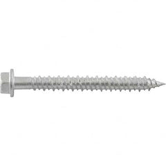 DeWALT Anchors & Fasteners - 1/4" Diam, 1-1/4 Length Under Head, Hex Drive Concrete Screw & Masonry Fastener - Apex Tool & Supply