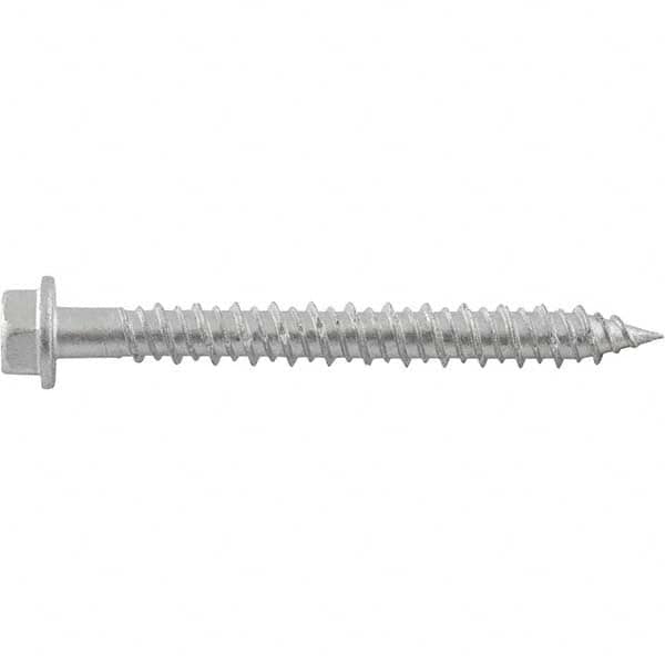 DeWALT Anchors & Fasteners - 1/4" Diam, 2-1/4 Length Under Head, Hex Drive Concrete Screw & Masonry Fastener - Apex Tool & Supply