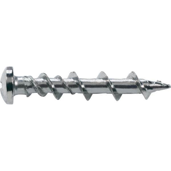DeWALT Anchors & Fasteners - 1/4" Diam, 1-1/2 Length Under Head, Phillips Drive Concrete Screw & Masonry Fastener - Apex Tool & Supply