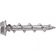 DeWALT Anchors & Fasteners - 1/4" Diam, 1-1/4 Length Under Head, Hex Drive Concrete Screw & Masonry Fastener - Apex Tool & Supply