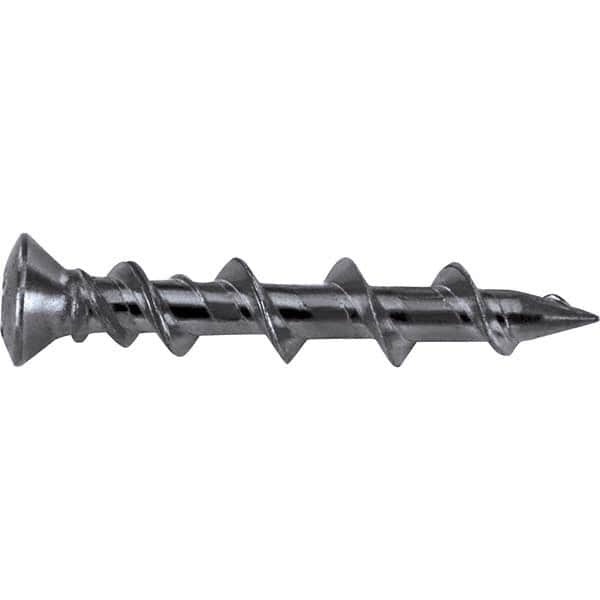 DeWALT Anchors & Fasteners - 1/4" Diam, 1-1/4 Overall Length, Phillips Drive Concrete Screw & Masonry Fastener - Apex Tool & Supply