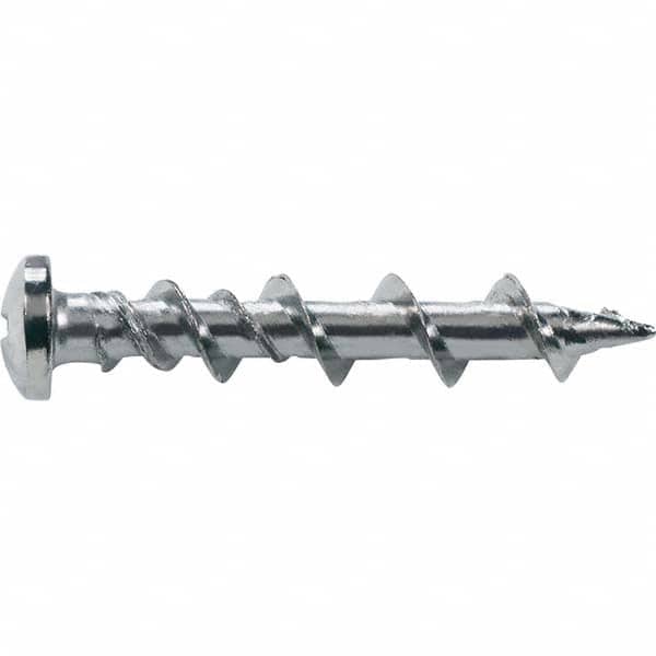 DeWALT Anchors & Fasteners - 1/4" Diam, 1-1/4 Length Under Head, Phillips Drive Concrete Screw & Masonry Fastener - Apex Tool & Supply