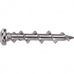 DeWALT Anchors & Fasteners - 1/4" Diam, 1-1/4 Length Under Head, Robertson Drive Concrete Screw & Masonry Fastener - Apex Tool & Supply