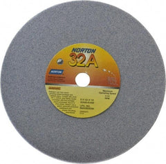 Norton - 6" Diam x 1/2" Hole x 1/2" Thick, K Hardness, 60 Grit Surface Grinding Wheel - Aluminum Oxide, Type 1, Medium Grade, 4,140 Max RPM, Vitrified Bond, No Recess - Apex Tool & Supply