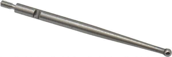 SPI - 0.08" Ball Diam, Carbide, Ball Test Indicator Contact Point - 1.45" Contact Point Length, Use with Interapid Test Indicators - Apex Tool & Supply