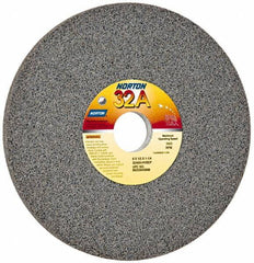 Norton - 8" Diam x 1-1/4" Hole x 1/2" Thick, H Hardness, 60 Grit Surface Grinding Wheel - Aluminum Oxide, Type 1, Medium Grade, 3,600 Max RPM, Vitrified Bond, No Recess - Apex Tool & Supply