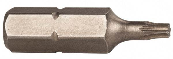 Wiha - 1/4" Drive T8 Torx Screwdriver Bit - 1" OAL, Power Bit - Apex Tool & Supply