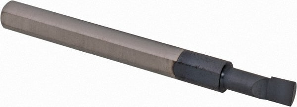 Scientific Cutting Tools - 0.155" Min Bore Diam, 3/8" Max Bore Depth, 3/16 Shank Diam, Radial Relief Boring Bar - Apex Tool & Supply