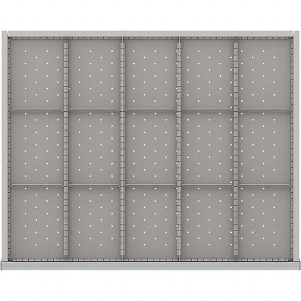LISTA - 15-Compartment Drawer Divider Layout for 3.15" High Drawers - Apex Tool & Supply