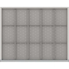 LISTA - 15-Compartment Drawer Divider Layout for 3.15" High Drawers - Apex Tool & Supply