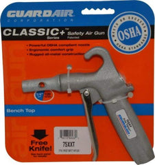 Guardair - 120 Max psi Maximum Power Venturi Nozzle Pistol Grip Blow Gun - 1/4 NPT, 2" Tube Length, Aluminum - Apex Tool & Supply