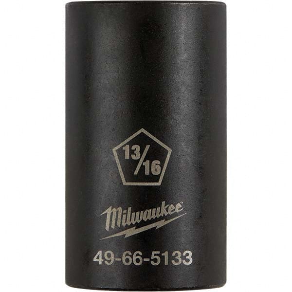 Milwaukee Tool - 1/2" Drive 13/16" Universal Thin Wall Nonsparking Deep Impact Socket - Apex Tool & Supply