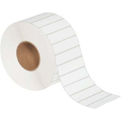 Value Collection - Pack of 4 Rolls, 5,560 Labels per Roll, 4" x 1" White Matte Coated Facestock Thermal Labels - Apex Tool & Supply