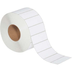 Value Collection - Pack of 4 Rolls, 3,850 Labels per Roll, 4" x 1-1/2" White Topcoated Facestock Thermal Labels - Apex Tool & Supply