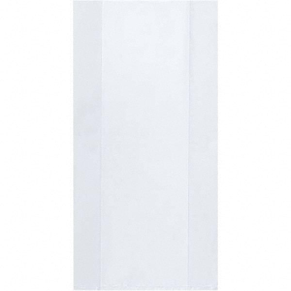 Value Collection - Pack of (1000), 4 x 12" 2 mil Gusseted Poly Bags - Apex Tool & Supply