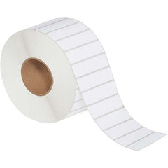 Value Collection - Pack of 4 Rolls, 5,560 Labels per Roll, 4" x 1" White Topcoated Facestock Thermal Labels - Apex Tool & Supply