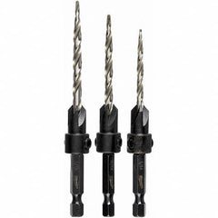 Milwaukee Tool - Countersink Sets Countersink Type: Single Flute Minimum Head Diameter (Inch): 1/8 - Apex Tool & Supply