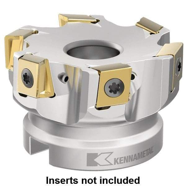 Kennametal - Indexable Square-Shoulder Face Mills Cutting Diameter (Inch): 2-1/2 Cutting Diameter (Decimal Inch): 2.5000 - Apex Tool & Supply