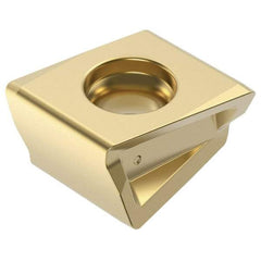 Kennametal - LNGQ120631 GE Grade KCSM40 Carbide Milling Insert - TiN Coated, 1/4" Thick, 4.9mm Inscribed Circle - Apex Tool & Supply