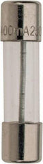 Ferraz Shawmut - 250 VAC, 0.4 Amp, Time Delay Miniature Glass Fuse - Clip Mount, 20mm OAL, 5mm Diam - Apex Tool & Supply