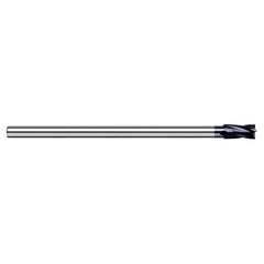 End Mills - Reduced Shank End Mills - 0.3125″ (5/16″) Cutter Diameter × 0.4690″ Length of Cut Carbide Reduce Shank Square End Mill, 4 Flutes, AlTiN Coated - Exact Industrial Supply