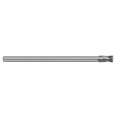 End Mills - Reduced Shank End Mills - 0.1250″ (1/8″) Cutter Diameter × 0.1870″ (3/16″) Length of Cut Carbide Reduce Shank Square End Mill, 4 Flutes - Exact Industrial Supply
