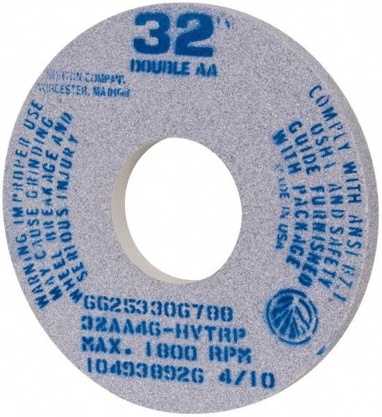 Norton - 14" Diam x 5" Hole x 1" Thick, H Hardness, 46 Grit Surface Grinding Wheel - Aluminum Oxide, Type 1, Coarse Grade, 1,800 Max RPM, Vitrified Bond - Apex Tool & Supply