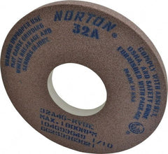 Norton - 14" Diam x 5" Hole x 1" Thick, K Hardness, 46 Grit Surface Grinding Wheel - Aluminum Oxide, Type 1, Coarse Grade, 1,800 Max RPM, Vitrified Bond, No Recess - Apex Tool & Supply