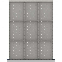 LISTA - 9-Compartment Drawer Divider Layout for 3.15" High Drawers - Apex Tool & Supply