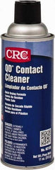CRC - 11 Ounce Aerosol Contact Cleaner - 0°F Flash Point, 22,600 Volt Dielectric Strength, Flammable, Food Grade, Plastic Safe - Apex Tool & Supply