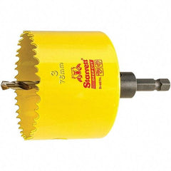 Starrett - 3" Diam, 2" Cutting Depth, Hole Saw - High Speed Steel Saw, Toothed Edge - Apex Tool & Supply