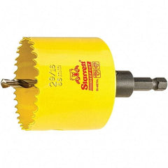 Starrett - 2-9/16" Diam, 2" Cutting Depth, Hole Saw - High Speed Steel Saw, Toothed Edge - Apex Tool & Supply