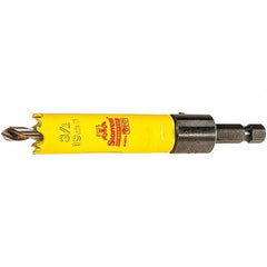 Starrett - 3/4" Diam, 2" Cutting Depth, Hole Saw - High Speed Steel Saw, Toothed Edge - Apex Tool & Supply