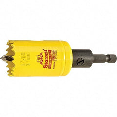 Starrett - 1-7/16" Diam, 2" Cutting Depth, Hole Saw - High Speed Steel Saw, Toothed Edge - Apex Tool & Supply