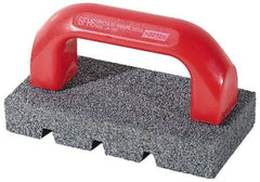 Norton - 20 Grit Silicon Carbide Rectangular Roughing Stone - Very Coarse Grade, 3-1/2" Wide x 8" Long x 1-1/2" Thick - Apex Tool & Supply