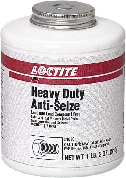 Loctite - 1.2 Lb Brush Top Anti-Seize Lubricant - Graphite, 2,400°F, Black - Apex Tool & Supply