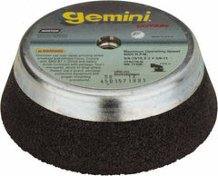 Norton - 6" Diam, 2" Overall Thickness, 16 Grit, Type 11 Tool & Cutter Grinding Wheel - Very Coarse Grade, Aluminum Oxide/Silicon Carbide Blend, Q Hardness, 6,000 RPM - Apex Tool & Supply