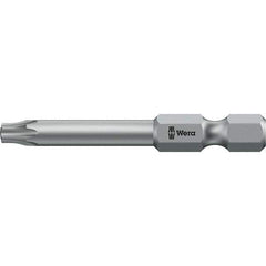 Wera - 6mm Drive IPR1 Tamperproof Torx Screwdriver Bit - 50mm OAL, Power Bit - Apex Tool & Supply