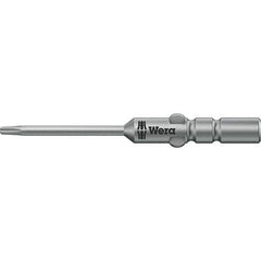 Wera - 4mm Drive IPR1 Tamperproof Torx Screwdriver Bit - 40mm OAL, Power Bit - Apex Tool & Supply