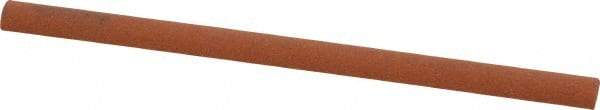 Norton - 4" Long x 1/4" Diam Aluminum Oxide Sharpening Stone - Half Round, Fine Grade - Apex Tool & Supply