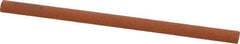 Norton - 4" Long x 1/4" Diam Aluminum Oxide Sharpening Stone - Half Round, Fine Grade - Apex Tool & Supply