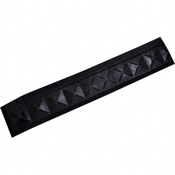 Ergo Advantage - 22" Long x 4" Wide x 1" Thick, Anti-Fatigue Modular Matting Anti-Fatigue Flooring - Female, 1 Interlocking Side, Black, For Dry Areas - Apex Tool & Supply